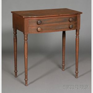 Federal Cherry Carved and Mahogany Veneer Dressing Table
