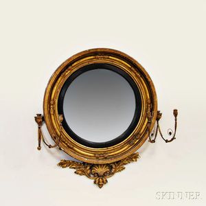 Regency Carved Gilt-gesso Girandole Mirror