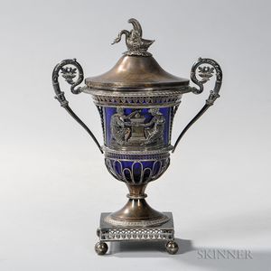 French Silver Sugar Bowl and Cover