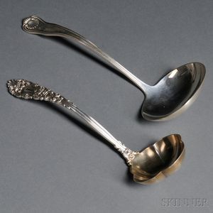 Two American Sterling Silver Ladles