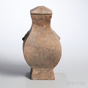 Stoneware Four-sided Hu Vase