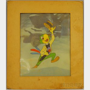 Walt Disney Studios (American, 20th Century) José Carioca from Saludos Amigos /An Animation Cel