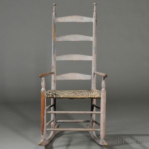 Painted Armed Rocking Chair