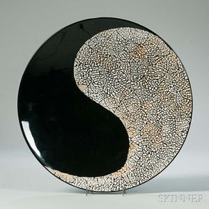 Large Yin-Yang Lacquer Charger