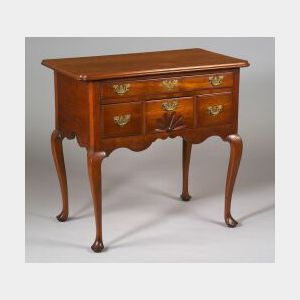 Queen Anne Cherry Carved Dressing Table