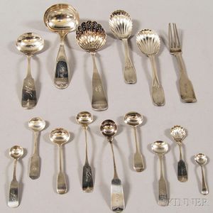 Small Group of Mostly Coin Silver Flatware