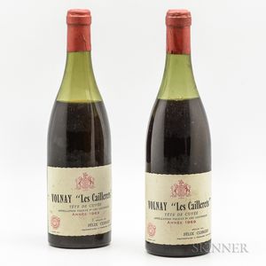 Felix Clerget Volnay Les Caillerets Tete de Cuvee 1969, 2 bottles