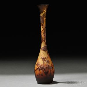 D'Argental Cameo Glass Vase