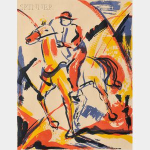 Paul Nash (British, 1889-1946) Horse and Rider