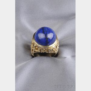 14kt Gold and Lapis Lazuli Ring