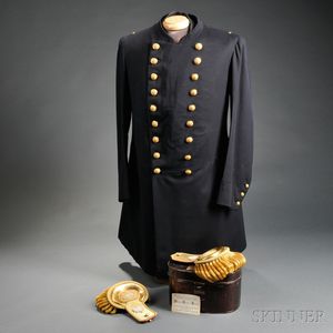 Paymaster's Uniform Coat, Vest, and Dress Epaulettes