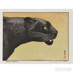 Toshi Yoshida (1911-1995),Black Panther