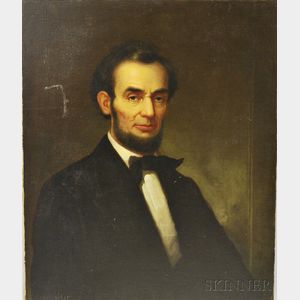 American School, 19th Century Portrait of Lincoln
