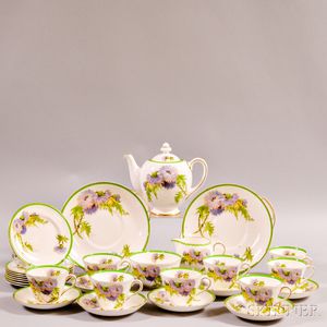 Royal Doulton "Glamis Thistle" Partial Porcelain Tea Service