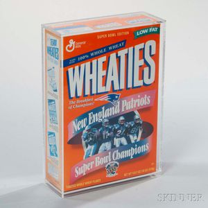 "New England Patriots Super Bowl XXXI Champions" Wheaties Box