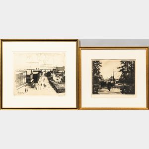 Two Phillip Little Etchings