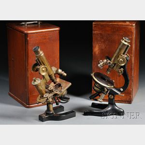 Two Brass Microscopes