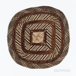 Small Micronesian Woven Mat, Nieded