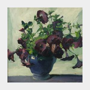 Jane Peterson (American, 1876-1965) Purple Petunias