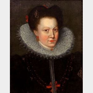 British School, 16th Century Style Portrait of a Royal Lady, Possibly Mary Queen of Scots