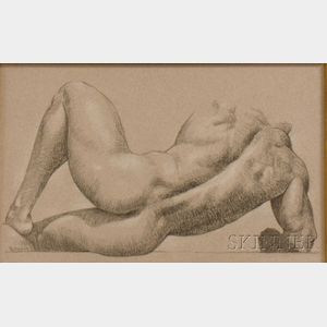 David Henry (American, b. 1946) Male Figure Study