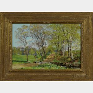 Olive Parker Black (New York/Massachusetts, 1868-1948) Country Lane in Spring.