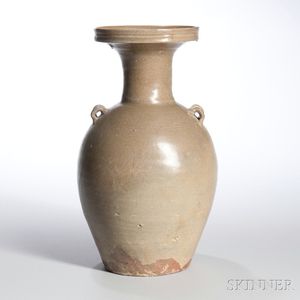 Celadon-glazed Pottery Jar