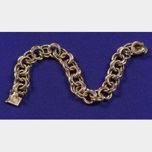 14kt Gold Double Curb Link Bracelet
