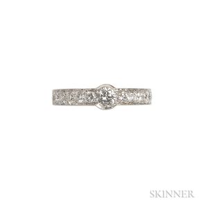 18kt White Gold and Diamond Ring, Gioielmoda, Retailed by Shreve, Crump & Low
