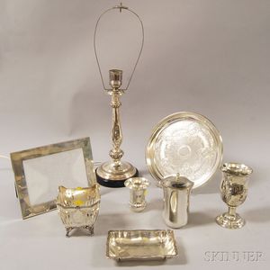 Eight Assorted Silver and Silver-plated Items