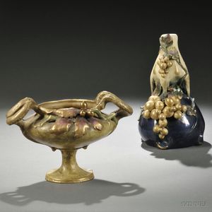 Two Amphora Art Pottery Vases