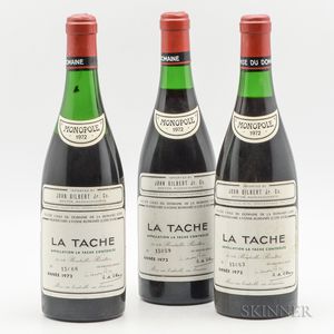 Domaine de la Romanee Conti La Tache 1972, 3 bottles