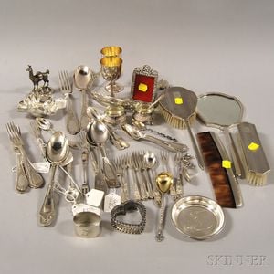 Large Group of Assorted Silver and Silver-plated Articles