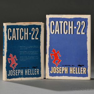 Heller, Joseph (1923-1999) Catch 22 , Unsigned First Edition and Signed Pirated Edition.