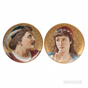 Pair of Wedgwood Earthenware Shakespearean Chargers