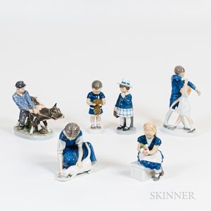 Group of Porcelain Figures of Children