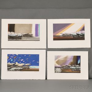 Shigeki Kuroda (b. 1953),Four Color Etchings