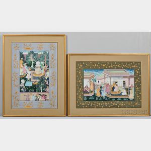 Two Mughal Paintings