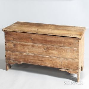 Early Crease-molded Pine Blanket Chest