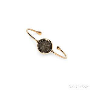 18kt Gold and Ancient Coin "Monete" Bracelet, Bulgari