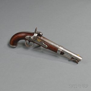 Model 1836 A. Waters Converted Percussion Pistol
