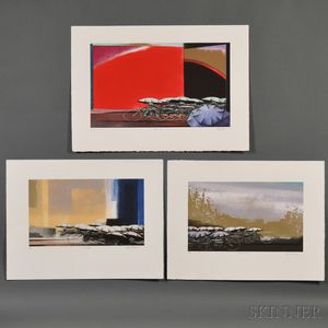 Shigeki Kuroda (b. 1953),Three Color Etchings