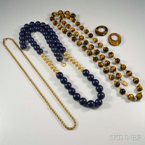 Group of 14kt Gold and Beaded Jewelry