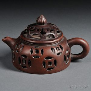 Covered Yixing Teapot