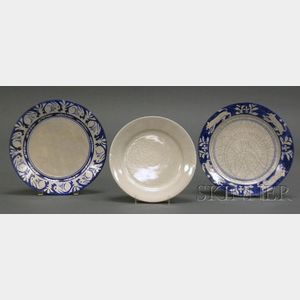 Three Dedham Pottery Plates