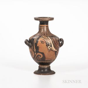 Ancient Apulian Red-figured Tall-stemmed Hydria