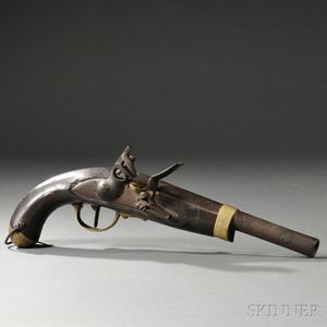 French Model An XIII Flintlock Pistol