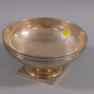 Shreve, Crump & Low Sterling Silver Footed Center Bowl