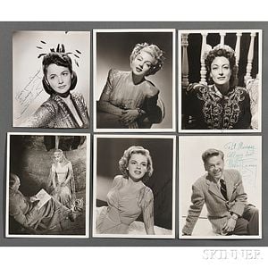 American Film Stars, a Collection of Signed Photographs, c. 1942.