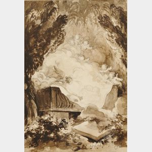 After Jean Honoré Fragonard (French, 1732-1806) Reproduction of Allegory of Triumph of Love over Death